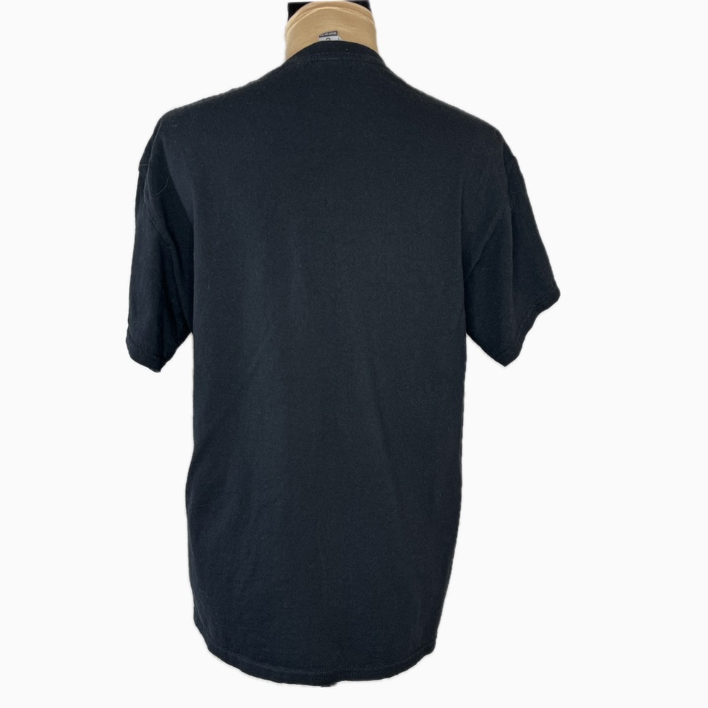 Gildan 100% Cotton T-Shirt -Black Crew Neck- “I AM” inspirational-size M - Picture 4 of 8